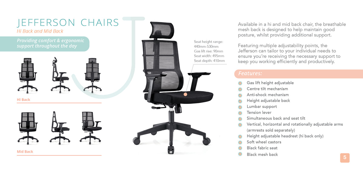 Jefferson Hi Back Chair