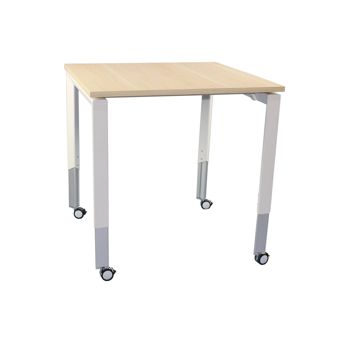 Oblique Meeting Table on Castors Soft Maple