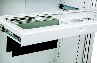 File Hanging Rail & File Drawer Box for Tambour Cupboards