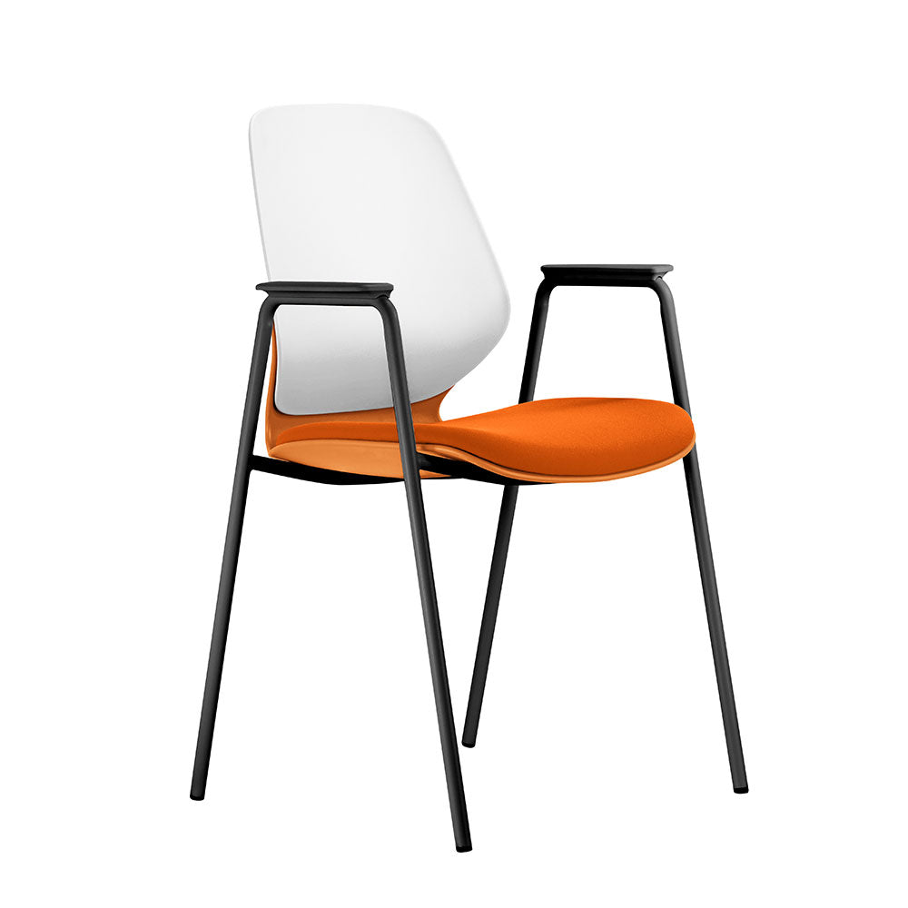 Kaleido - Black Steel 4-Leg, With Arms