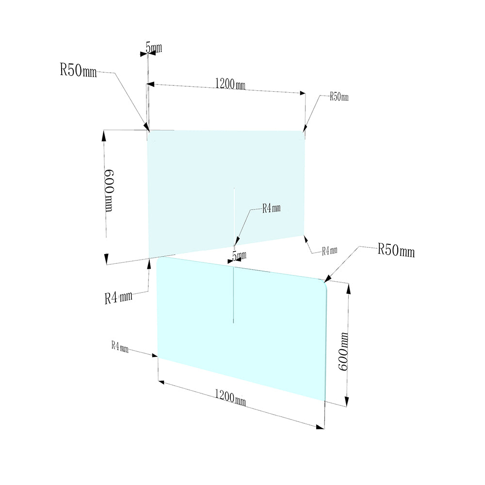 4 Way Acrylic Dividers