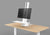 Powerlator Eletric Sit Stand Desk Clamp White