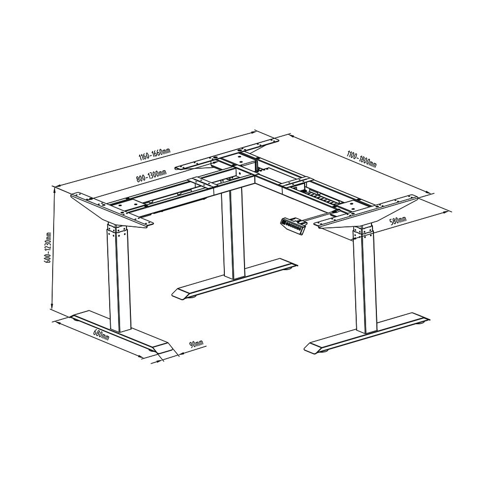 Arise Basix 3 Corner Desk